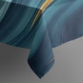 thumbnail image 5 of Blue Gold Marble Pattern Square Tablecloth,Waterproof Square Table Cover,Wipeable Spillproof Washable Table Cover for Home Kitchen Party Decor 42"X42"(107x107cm), 5 of 6