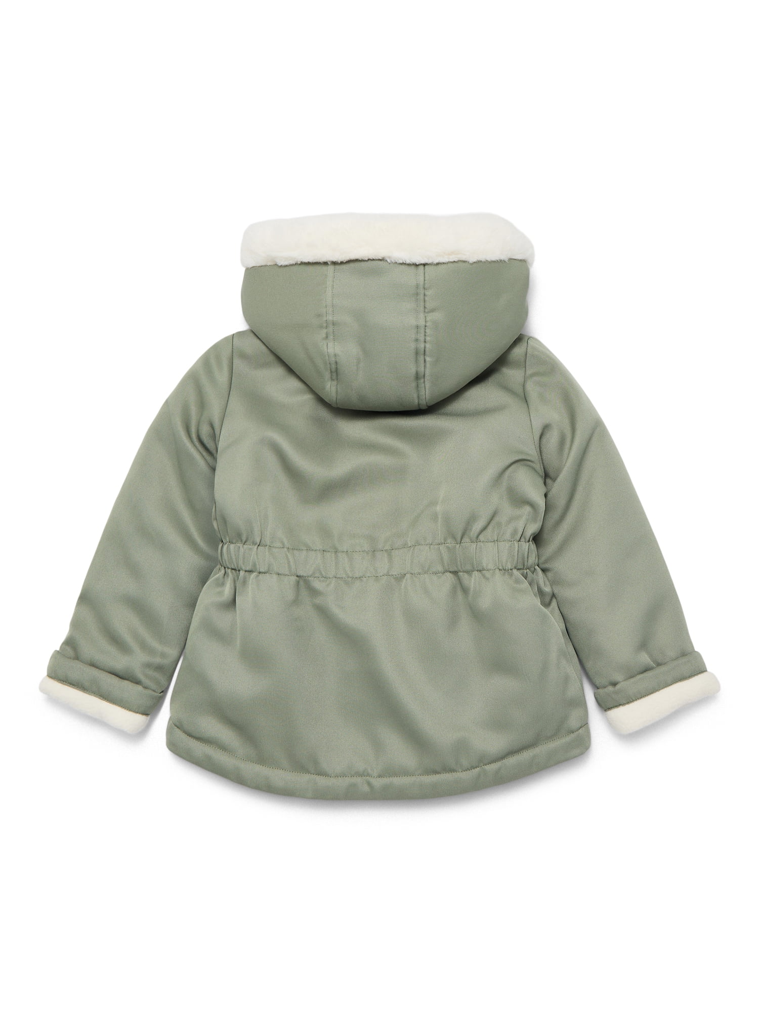 Jessica Simpson Toddler Girls' Cotton Twill Parka, Sizes 2T-5T