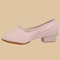 thumbnail image 4 of Womens Latin Dance Shoes Close Toe Beginner Ballroom Dance Practice Shoes for Beginners 1" Low Heel Standard Ballroom Social Salsa Dancing Shoes, 4 of 6
