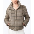 thumbnail image 1 of VariationCollection B Juniors’ Cropped Plaid Puffer Coat, Plaid, S, 1 of 3