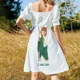 thumbnail image 5 of Vestido de manga corta de San Judas Tadeo, vestidos de fiesta para mujer, ropa de mujer, vestidos de novia para mujer, vestido para mujer, 5 of 7