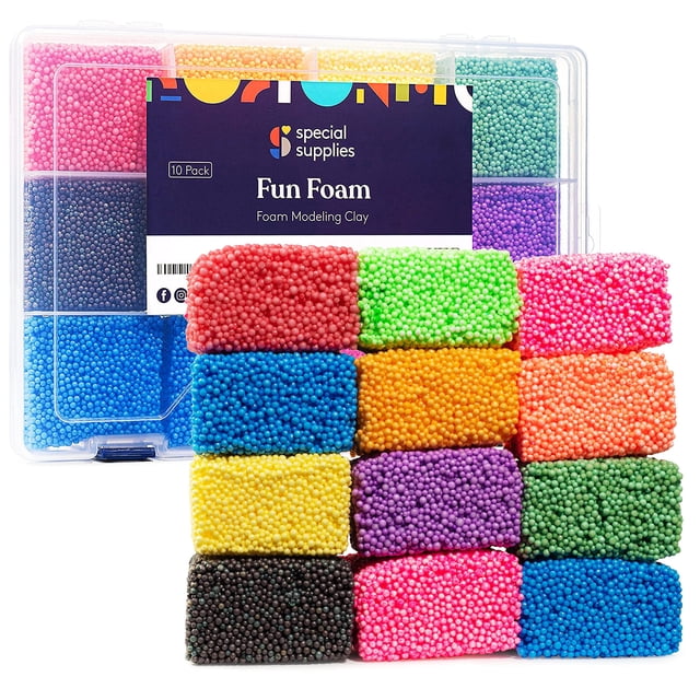 Kit de plastilina para modelar, suministros especiales, divertidas cuentas de espuma