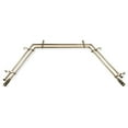thumbnail image 4 of Erwin 13/16" Double Bay Window curtain rod Adjustable 20"-36", 38"-72" - Antique Brass,(ABay-08-4D), 4 of 4