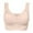 Beige, variant on Bra for Women, Embroidered Glossy Seamless Style with Breathable Polyester Fabric, V-Neck Cut, No Underwire, Hand Wash Cold
