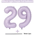 thumbnail image 2 of Globo LVMOQIQIU, número 29, morado claro, 40 pulgadas, 2 of 7