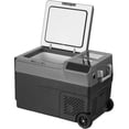 thumbnail image 1 of KFFKFF Mobile Car Cooler, Ice Maker Feature, 12V Vehicle Cooler, 37 QT Solo Zone Freezer, Temp Range -4℉ to 68℉, Wheels for Outdoor, Auto, Recreational Vehicle, 1 of 9
