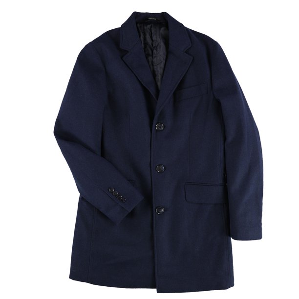 Bar III Vestido de abrigo ajustado para hombre, azul, 36