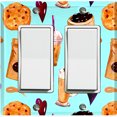 thumbnail image 1 of Metal Light Switch Wall Plate Outlet Cover (Coffee Mocha Espresso Grounds Cookie Sugar Treats Love Caramel Shake Teal - Double Rocker), 1 of 2