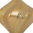 thumbnail image 4 of Vickerman 6" Copper/Gold Candy Glitter Swirl Diamond Christmas Ornament, 4 of 6