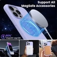 thumbnail image 3 of Magnetic Case Compatible for iPhone 14 Pro Max Case [Compatible with MagSafe] [+Screen Protector] Liquid Silicone Gel Rubber Full Body Protective Cover Case 6.7 Inch-Pastel Lilac, 3 of 14