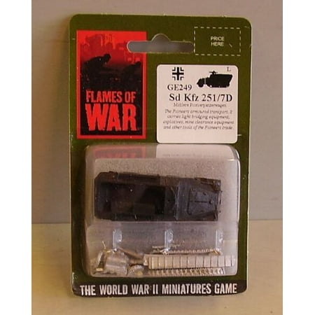 BFGE249 Sd Kfz 251/7D (Pioneer), Product is for use in the Flames of War Miniature table top game By
