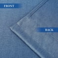 thumbnail image 5 of Yiwa 24inch Length Room Darkening Tier Curtains for Kitchen Bathroom, Dark Blue, 5 of 7