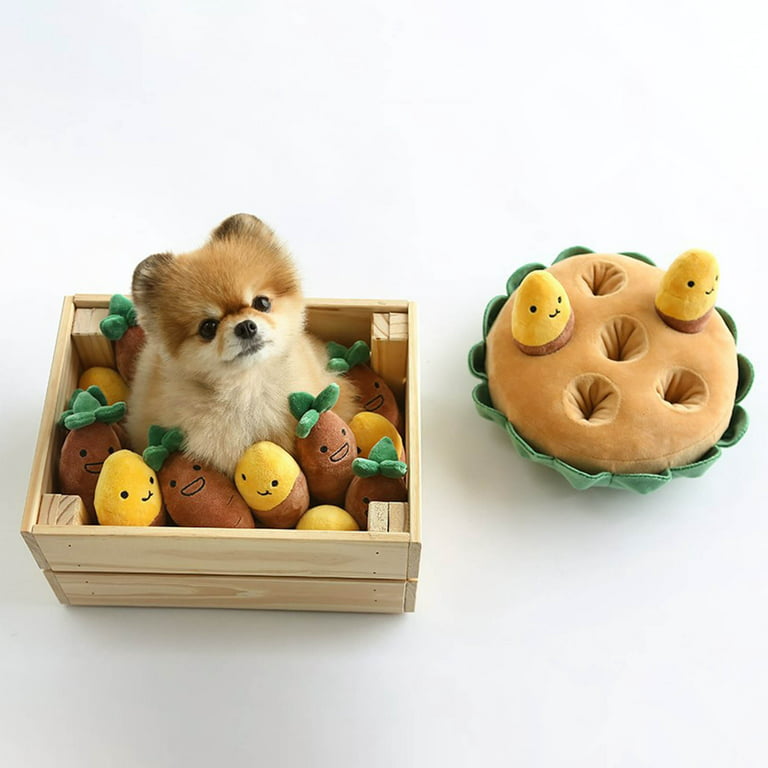 Ins Dog Toys Pull Sweet Potato Sweet Potato Sets Pet Toys Squeaky Pet  Hidden Food Toys Interactive Dog Toy Dog Chew Toys 