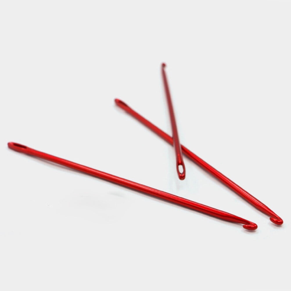 20 Pcs Tunisian Crochet Hooks Set, 14 Inch Long Metal Multicolor