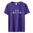 thumbnail image 3 of T-shirt à Col Rond Imprimé de Performance Artistique de Mode et de Loisirs pour Femmes à Manches Courtes T Shirt Pack T Shirt Chandails Extensibles pour Femmes Chandail à Manches Courtes Chandails à Manches Courtes pour Femmes Décontracté Femmes Actives, 3 of 3