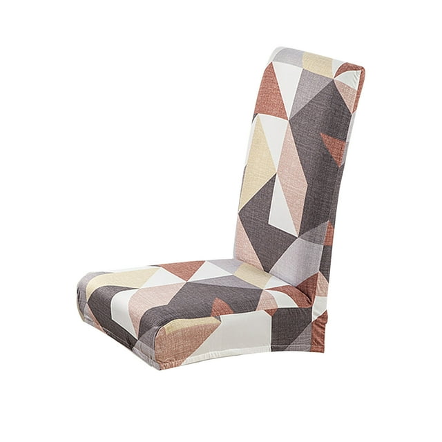 Housse de Chaise Élastique Dossier Haut Imprimé Housse de Protection pour Chaise