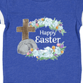 thumbnail image 4 of Inktastic Happy Easter with Cross and Flowers Boys or Girls Baby Bodysuit, 4 of 5