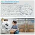 thumbnail image 3 of Microfiber Floor Mop for Dry and Wet Floor Cleaning, Dust Mops for Floors with 3 Washable Mop Pads Cloth, Multifunctional Flat Mop with Adjustable Handle for Hardwood, Marble, Tile Floor Mopping, 3 of 8