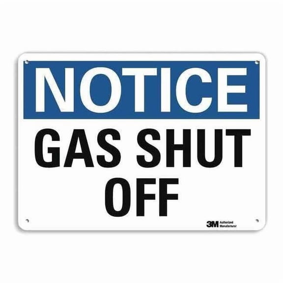Lyle Notice Sign,10 in x 14 in,Aluminum U5-1240-RA_14X10