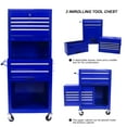 thumbnail image 3 of Seizeen Rolling Tool Box W/Wheels, 3-IN-1 Metal 6-Drawer Tool Chest Garage Storage Cabinet, Tool Chest Organizer with Handle for Workshop Home, Blue, 3 of 12