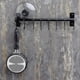 thumbnail image 3 of Pot Rack - Pots And Pans Hanging Rack Rail With 8 Hooks, Pot Hangers For Kitchen, Wall Mounted, Black, 3 of 5