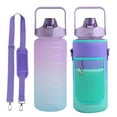thumbnail image 3 of Half Gallon Water Bottle Sleeve with Strap Portable Non-slip Bottle Cover Water Bottle Holder Bag for Women Men Workout Gym Sport Outdoor Workout (Water Bottle Excluded), 3 of 5
