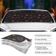 thumbnail image 5 of Disketp Windshield Sun Shade, Car Sun Shade For Front Window Heart And Stars Sunshades Sun Visor Protector Blocks Uv Rays Foldable, 5 of 9