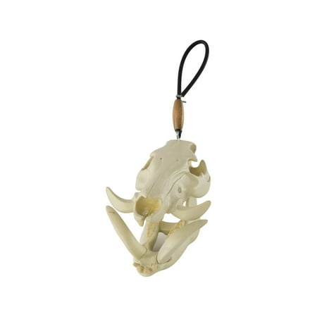 Big Rack Shedz Wild Boar Skull Figurine Rear View Mirror Hanger