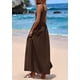 thumbnail image 2 of Vestido PRETTYGARDEN Maxi sin mangas Patchwork Café Oscuro M, 2 of 8