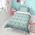 thumbnail image 4 of Boho Bohemia Geometric Line Art Duvet Cover and Pillowcase Set for Single Bedding, Bedroom Accessories for Kids Teens, 4 of 5