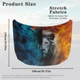 thumbnail image 7 of Uorisanigo Car Hood Cover Stretch Polyester Car Hood Waterproof Cover All Weather Suitable for Auto Cars Truck, Van, SUV, Pickup, Cool Lion Print Cars Accessories, 7 of 7