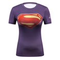 thumbnail image 1 of Nuevo capitán compresión mujeres camiseta moda secado rápido Cosplay disfraz culturismo ropa de mujerpangjing, 1 of 4
