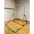 thumbnail image 6 of Height-Adjustable Kids Gymnastics Bar, Junior Training Monkey Bar, Folding Home Horizontal Kip Bar for Boys/Girls, Playground Gymnastic Equipment - Red/Yellow, 6 of 9