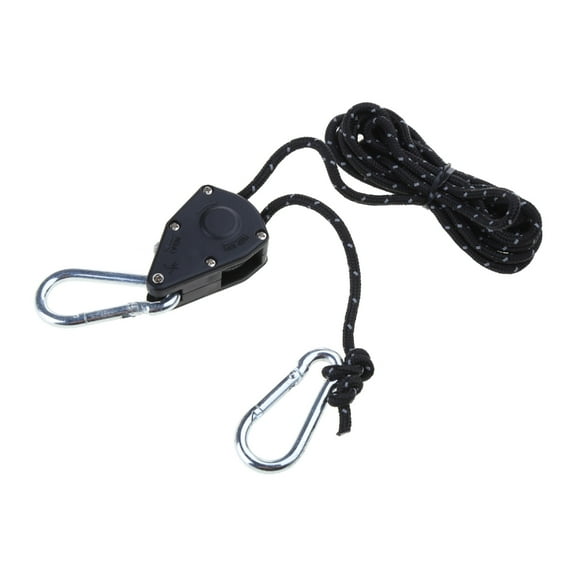 AOOOWER Tent Rope Lock Pulley Adjuster Fixed Buckle Rope Heavy Ratchet Pulley Wind Stopper Tie Downs Rope Hanger Camping Tool