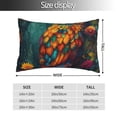 thumbnail image 2 of Rateoe Colorful Owl Forest Pattern Decorative Pillow Case,Throw Pillow Covers,Plush Pillow Cover,Soft Pillow Case,Velvet Pillow Case-14"x20", 2 of 6