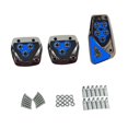 thumbnail image 1 of Juego de almohadillas para pedales de coche antideslizantes, universales y fáciles de instalar. Engranaje manual azul, 1 of 9