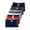Side Crossed Stripes-Black/Red/Light Blue/Dark Grey/Light Grey/Navy, variant on Junior Boy Seamless Boxer Briefs, Boyshorts Panty, Two-Tone Awning Stripes Multi Colors, One Size, 6-Pack
