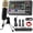 Tripod Microphone Bundle, variant on Facmogu F998 Live Sound Card Audio Mixer, Podcast Audio Interface with DJ Mixer Effects, Voice Changer with Sound Effects for Karaoke Tiktok YouTube Live Streaming Record Gaming