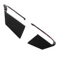 thumbnail image 4 of 2 piezas de cubierta de volante de coche, ajuste de posición izquierda y derecha para Mazda 3/Axela 2020, fibra de carbono, negro brillante, 4 of 5