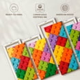 thumbnail image 6 of Elephant Stock Colorful Legos Wall Art - Horizontal Multi Panel Canvas - Living Room Wall Decor - Kids And Nursery Multi Panel - Orange And Pink Decor - 80" x 40", 6 of 8