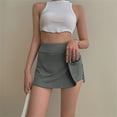 thumbnail image 4 of Txlixc Minifalda de tenis para mujeres, minifalda de cintura alta con pantalones cortos forrados Txlixc moda, 4 of 7