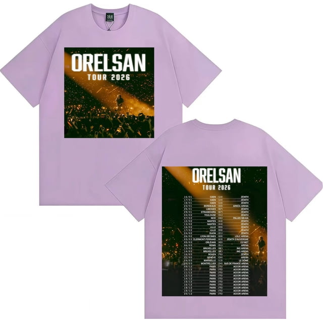Orelsan 2026, portada del Tshrit para hombres y mujeres, estética Harajuku informal Y2K, camisetas cómodas, ropa informal de algodón para adolescentes