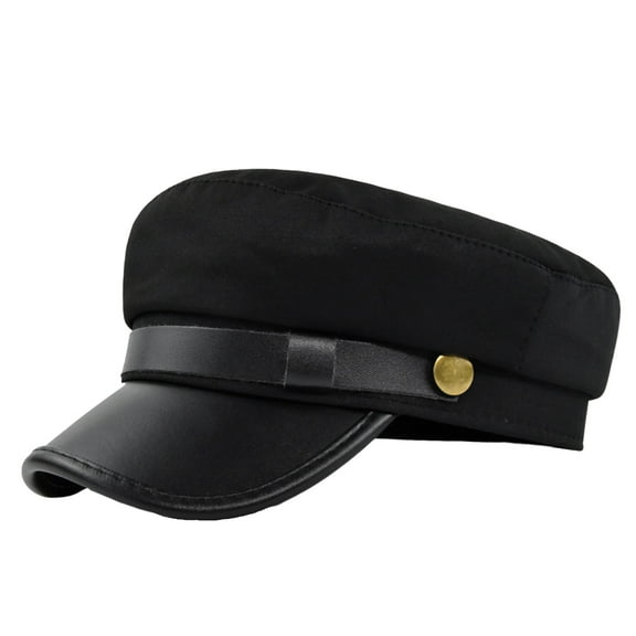Opvise Beret Cap Wide Brim Retro Style Casual Cap Sun Protection Keep Warm Head Wear Autumn Winter Cap Hat Army Green