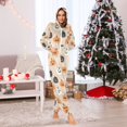 thumbnail image 7 of FORMRS Onesies Pajama for Adults Unisex Hoodie Winter Jumpsuit One Piece Sleepwear, Sizes S-2XL, Beige Halloween Pumpkin, 7 of 7