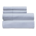 thumbnail image 2 of KG Linens 100% Organic Cotton Sheet Set, 15" Deep Pockets, Sateen Weave, 4 Piece Full Bedding, Silver Grey, 2 of 6