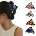thumbnail image 2 of Hair Claw Clip Decorative 4PCS Triangle Acetate Hair Catch Barrette Hair Clamp, 2 of 10