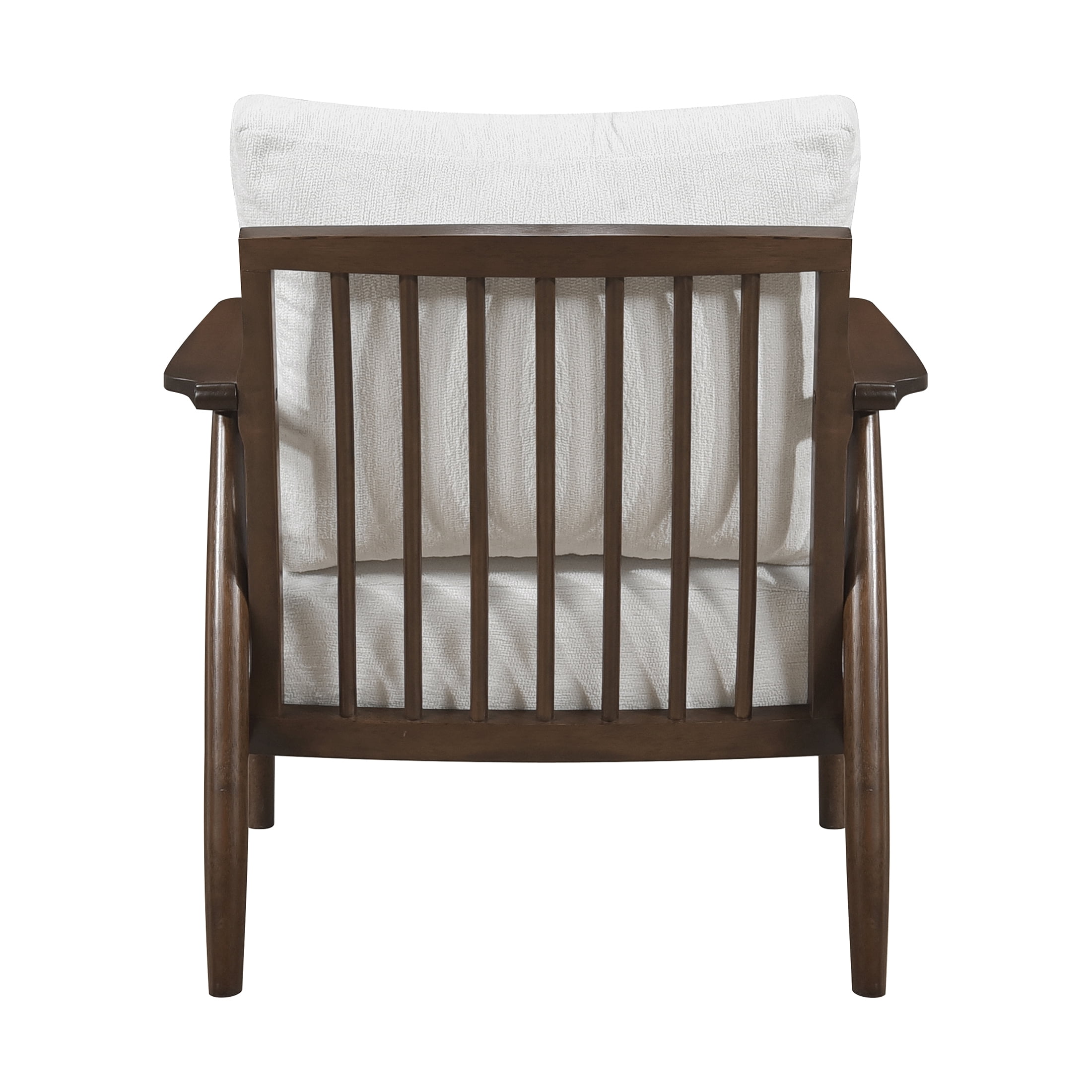 OakvillePark Bellharbor Chenille Accent Chair, Beige and Brown Wood