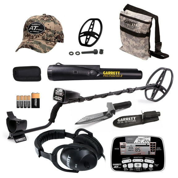 Garrett AT Pro Waterproof Metal Detector with ProPointer II and More