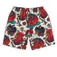 thumbnail image 2 of Honeii's Chicken Print Men's Casual Shorts with Drawstring，Swim Trunks Quick Dry Beach Shorts, 2 of 5