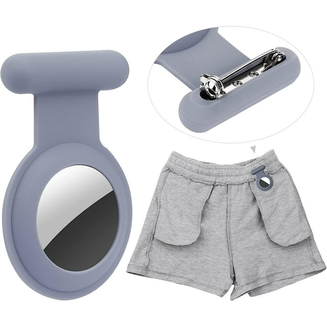Rastreador GPS Airtag oculto, Airtag para niños, ancianos, mascotas, ropa, más seguro que el reloj Airtag. (gris)